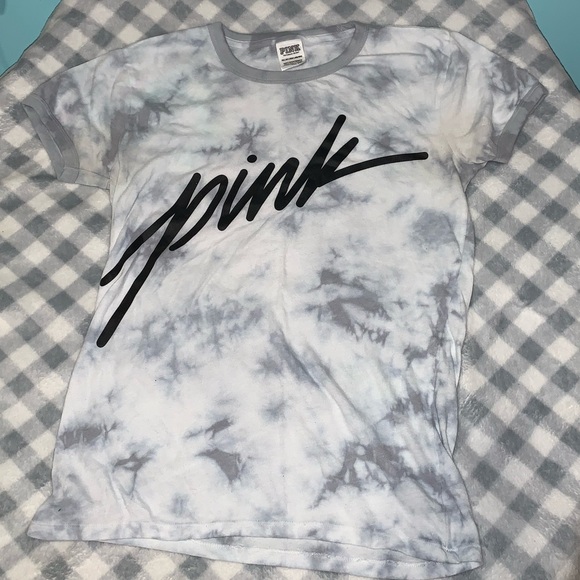 PINK Victoria Secret Patterned Tee - Picture 1 of 3